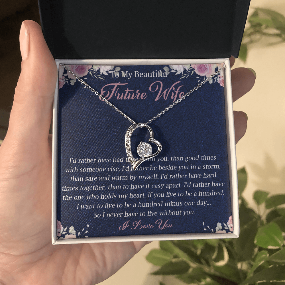 363C To My Future Wife necklace, Future Wife Necklace Gift - Fiance Necklace Gift
