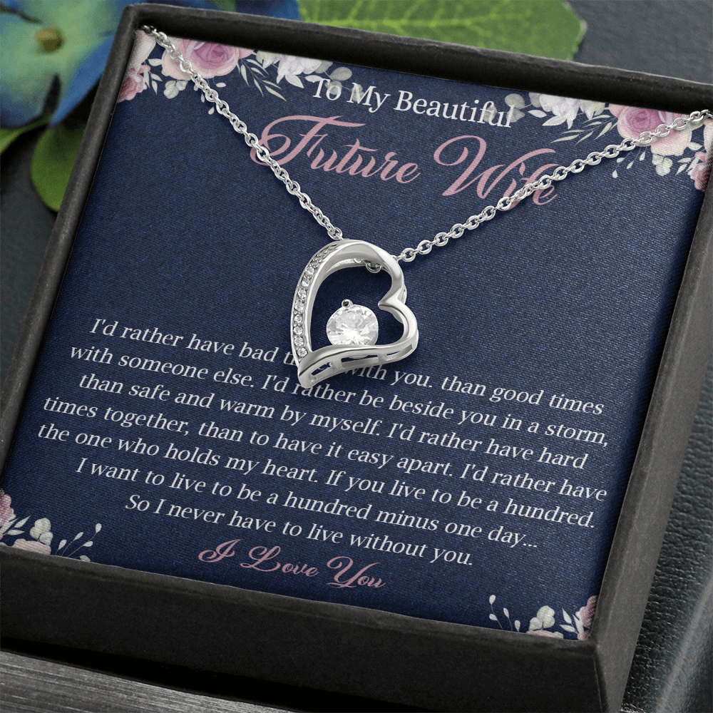 363C To My Future Wife necklace, Future Wife Necklace Gift - Fiance Necklace Gift