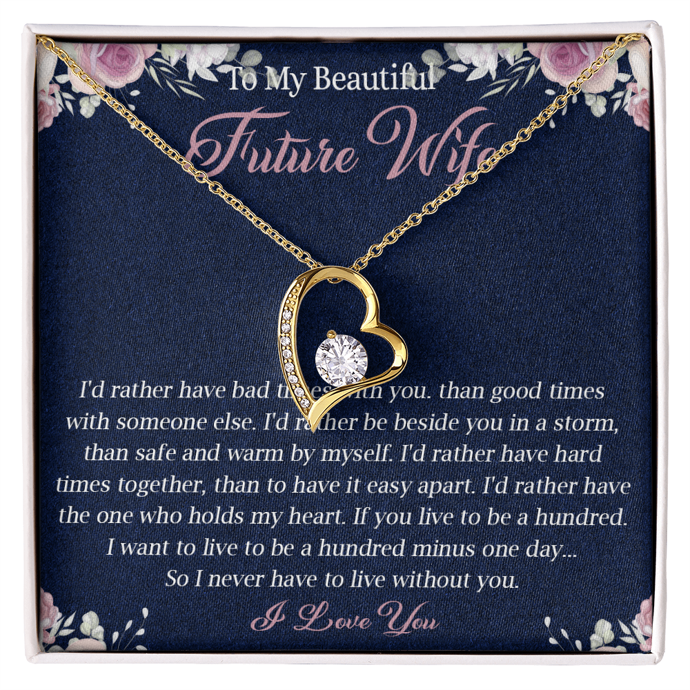 363C To My Future Wife necklace, Future Wife Necklace Gift - Fiance Necklace Gift