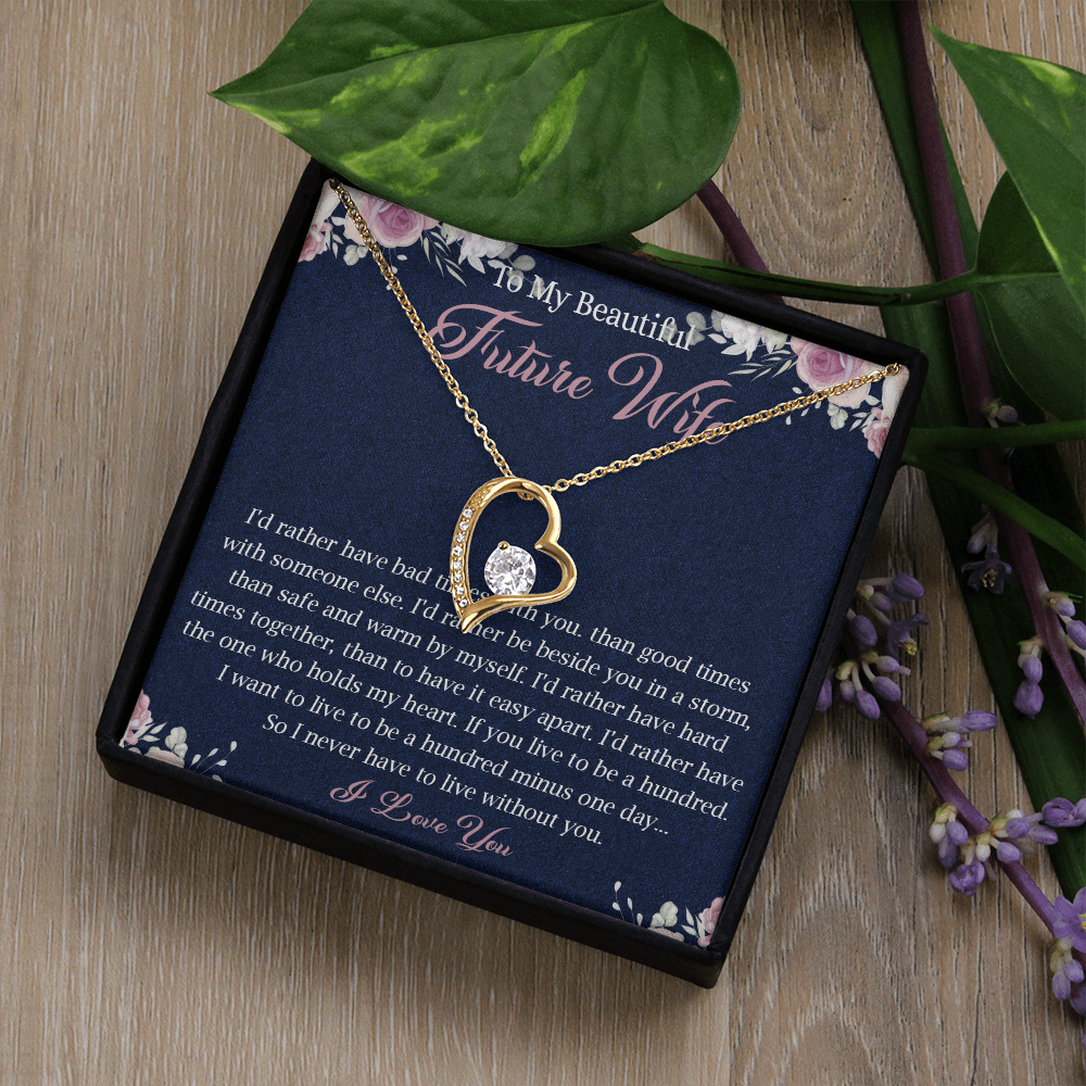363C To My Future Wife necklace, Future Wife Necklace Gift - Fiance Necklace Gift