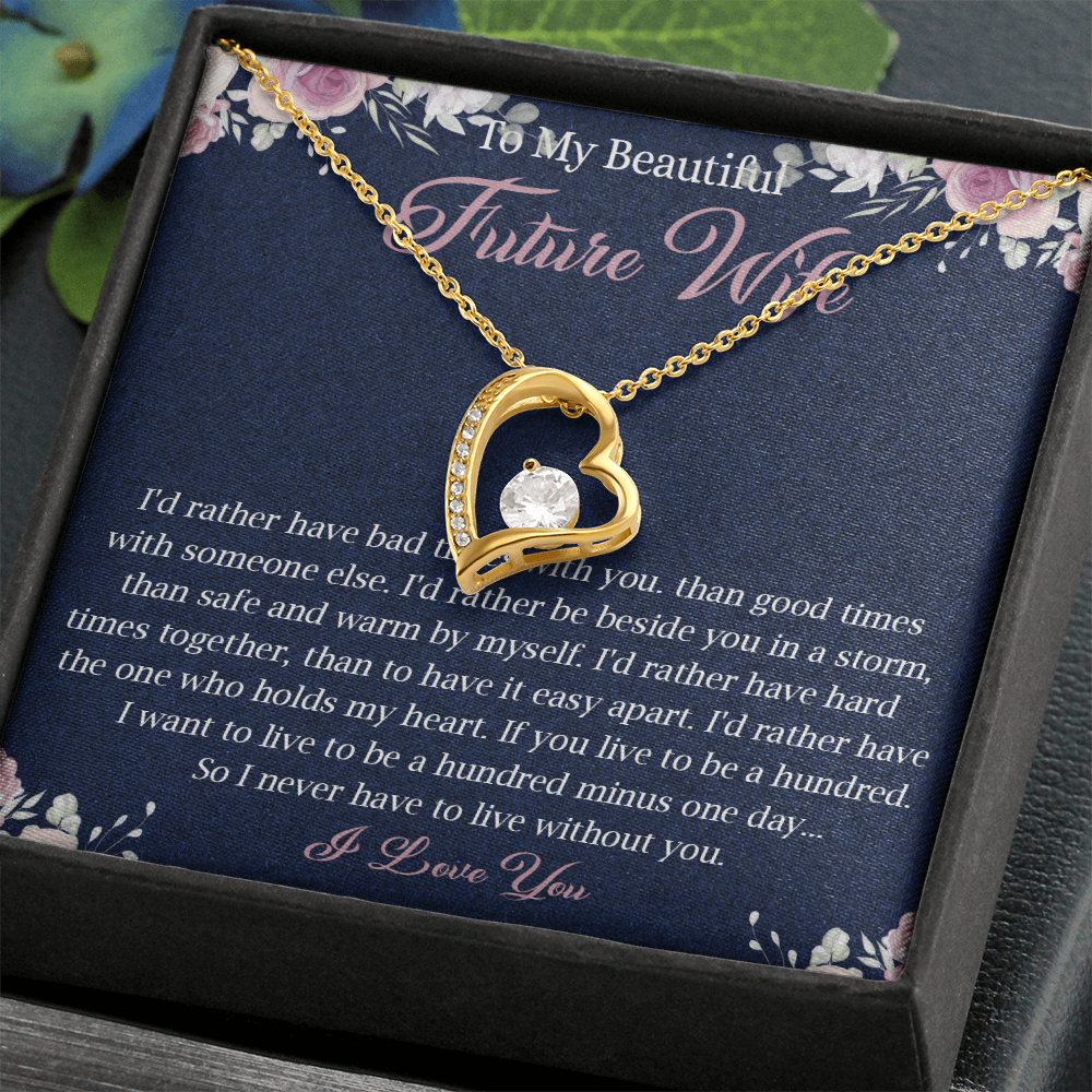 363C To My Future Wife necklace, Future Wife Necklace Gift - Fiance Necklace Gift