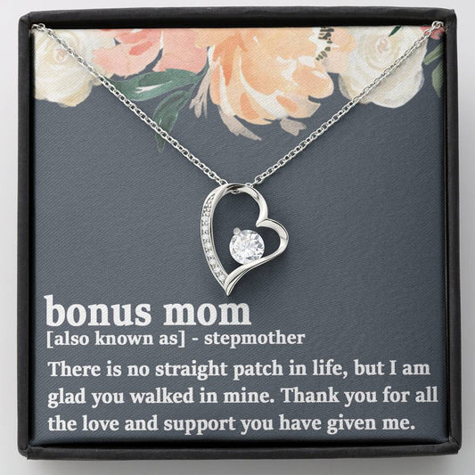 Stepmom Necklace, Bonus Mom Necklace, Unbiological Mom Gift, Stepmom Wedding Gif