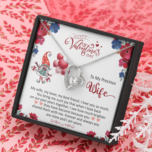 200C To my Precious Wife, Wife Necklace Valentine Gift, my Wife Necklace, I Love You