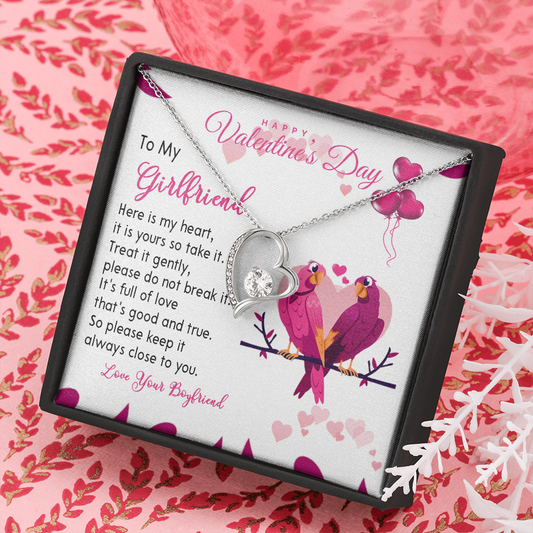 194C Necklace To my Wife, Happy Valentine's Day Gift, Couple Love Bird Women Necklace