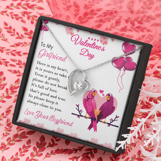 216C Happy Valentine's Day Gift, Necklace To my Girlfriend, Necklace Love Couple Bird