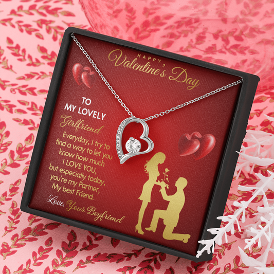 203C Necklace To my Lovely Girlfriend, You Are My Life, Happy Valentine's Day Gift