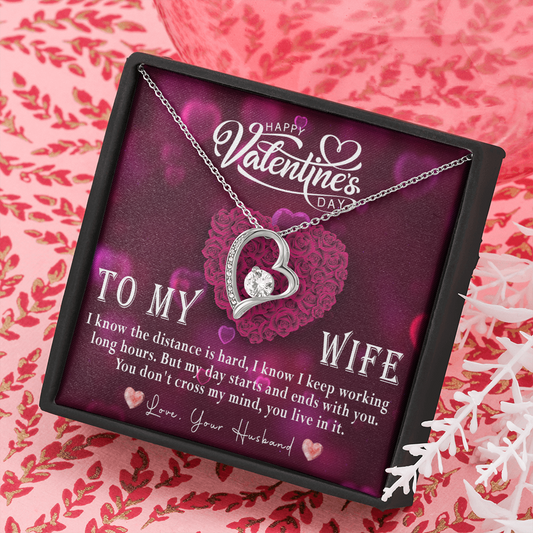 214C Love Necklace To my Wife, Necklace Love for Wife, from Husband, Valentine Gift