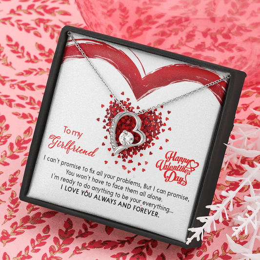 207C Valentine's Day Necklace Gift for Wife from Husband, I LOVE YOU Forever & Always