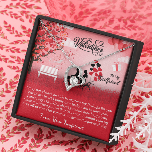 205C Necklace to my Wife, I LOVE YOU Couple Gift from Husband, Happy Valentine's Day