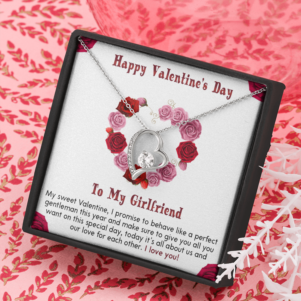 210C Necklace To my Girlfriend, I LOVE YOU Necklace, Happy Valentine's Day Gift