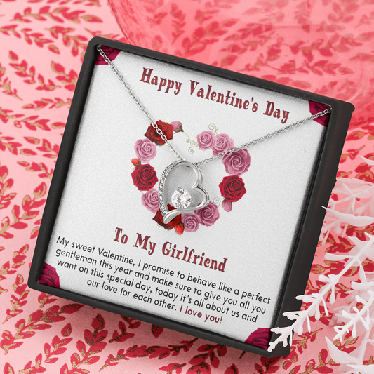 210C Necklace To my Girlfriend, I LOVE YOU Necklace, Happy Valentine's Day Gift