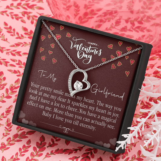 213C Love Necklace To my Girlfriend, Girlfriend Valentine Gift from Boyfriend