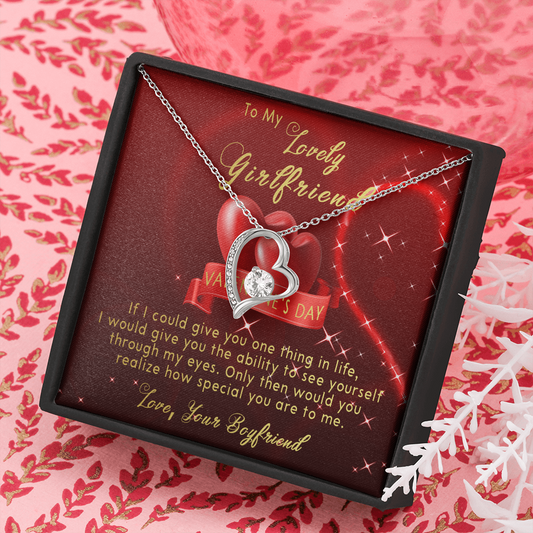 191C Necklace To my lovely Girlfriend, Women Girl Necklace, Valentine's Day Gift
