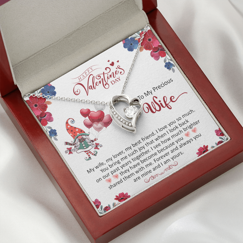 200C To my Precious Wife, Wife Necklace Valentine Gift, my Wife Necklace, I Love You