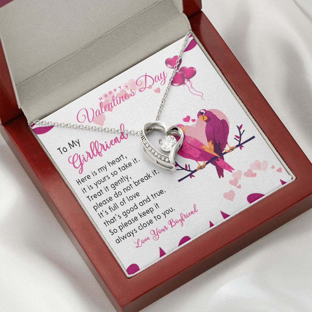 194C Necklace To my Wife, Happy Valentine's Day Gift, Couple Love Bird Women Necklace