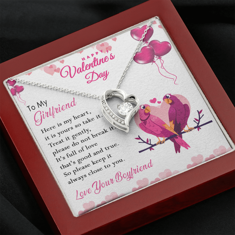 216C Happy Valentine's Day Gift, Necklace To my Girlfriend, Necklace Love Couple Bird