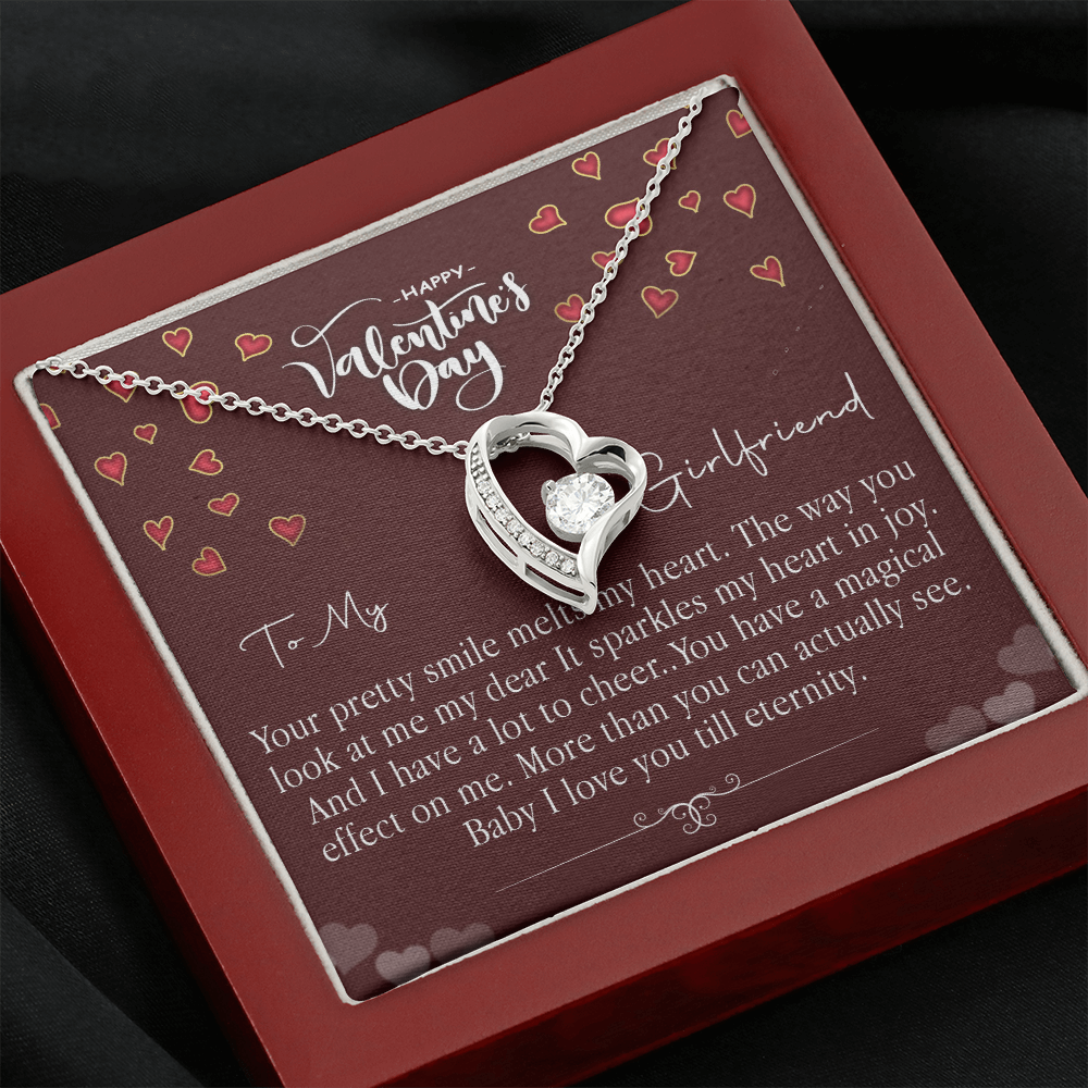 213C Love Necklace To my Girlfriend, Girlfriend Valentine Gift from Boyfriend