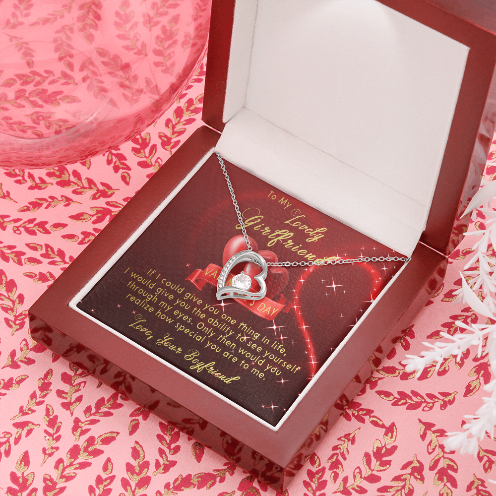 191C Necklace To my lovely Girlfriend, Women Girl Necklace, Valentine's Day Gift