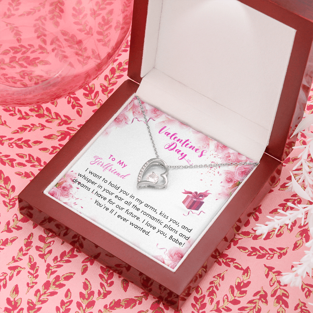 193C Necklace To my Girlfriend, Future Wife Necklace, Happy Valentine's Day Rose Gift