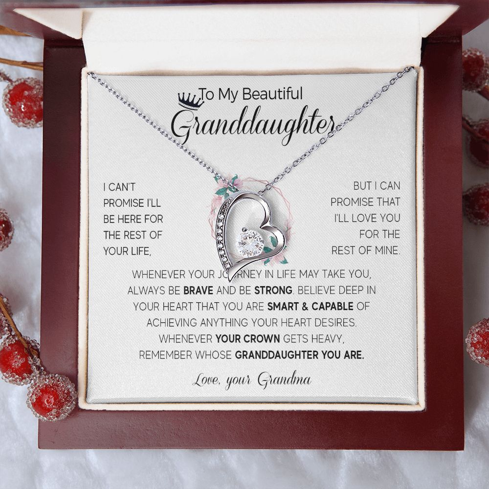 564C To My Granddaughter Necklace, Birthday Gifts For Granddaughter from Grandma