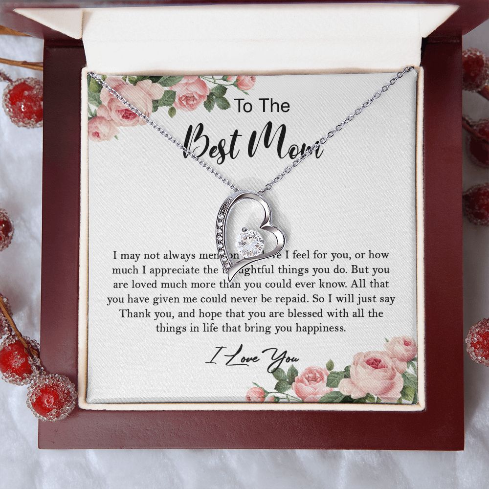 633C To My Mom Necklace,Mama, Birthday Gift From Son/Daughter For Birthday,I Love Mom