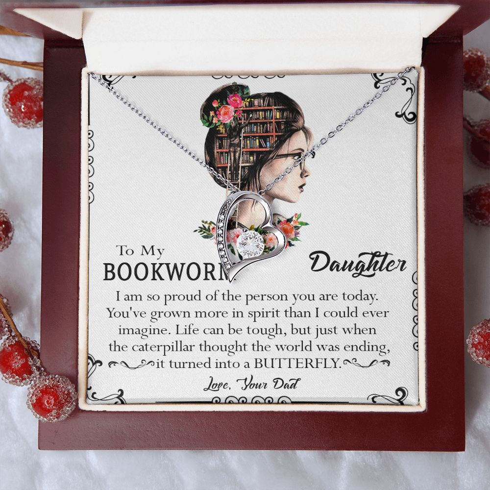 112C To My Daughter Necklace, Daughter Gift From Dad, Mom, Xmas Gift, Birthday Gift