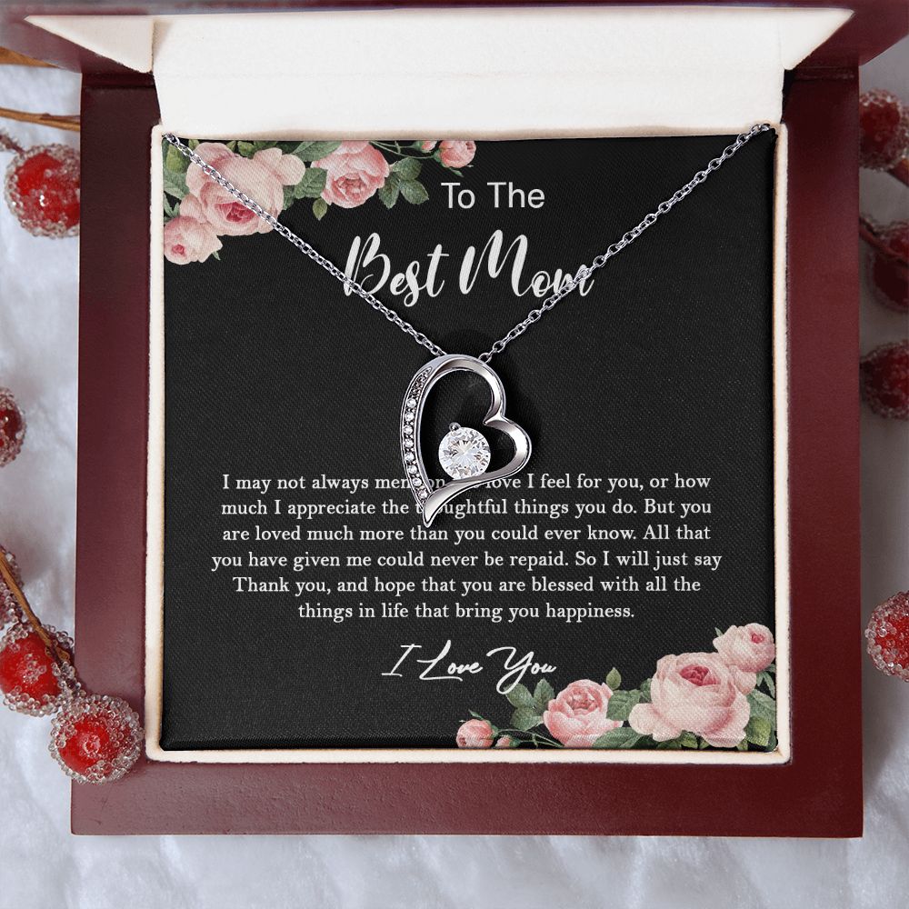 630C To My Best Mom Necklace, Gift For Mom From Son/Daughter, Gift Birthday, Holiday