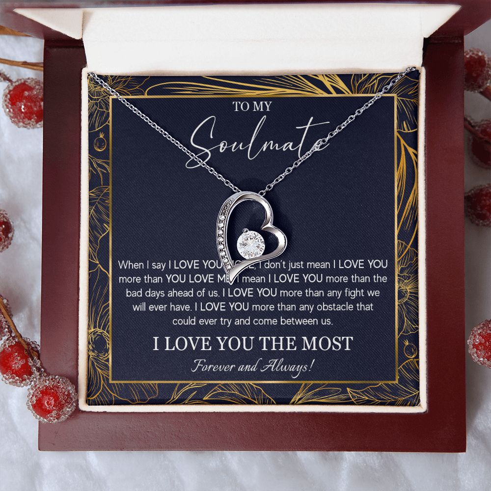 552C To My Soulmate Necklace, Jewelry Gifts For My Wife, Girlfriend, Future Wife Gift