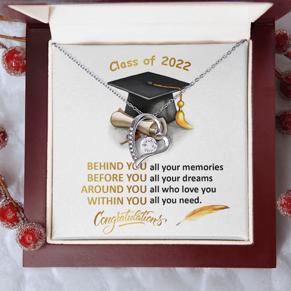 408 Class of 2022 Graduation Necklace, Congratulations Gift Necklace