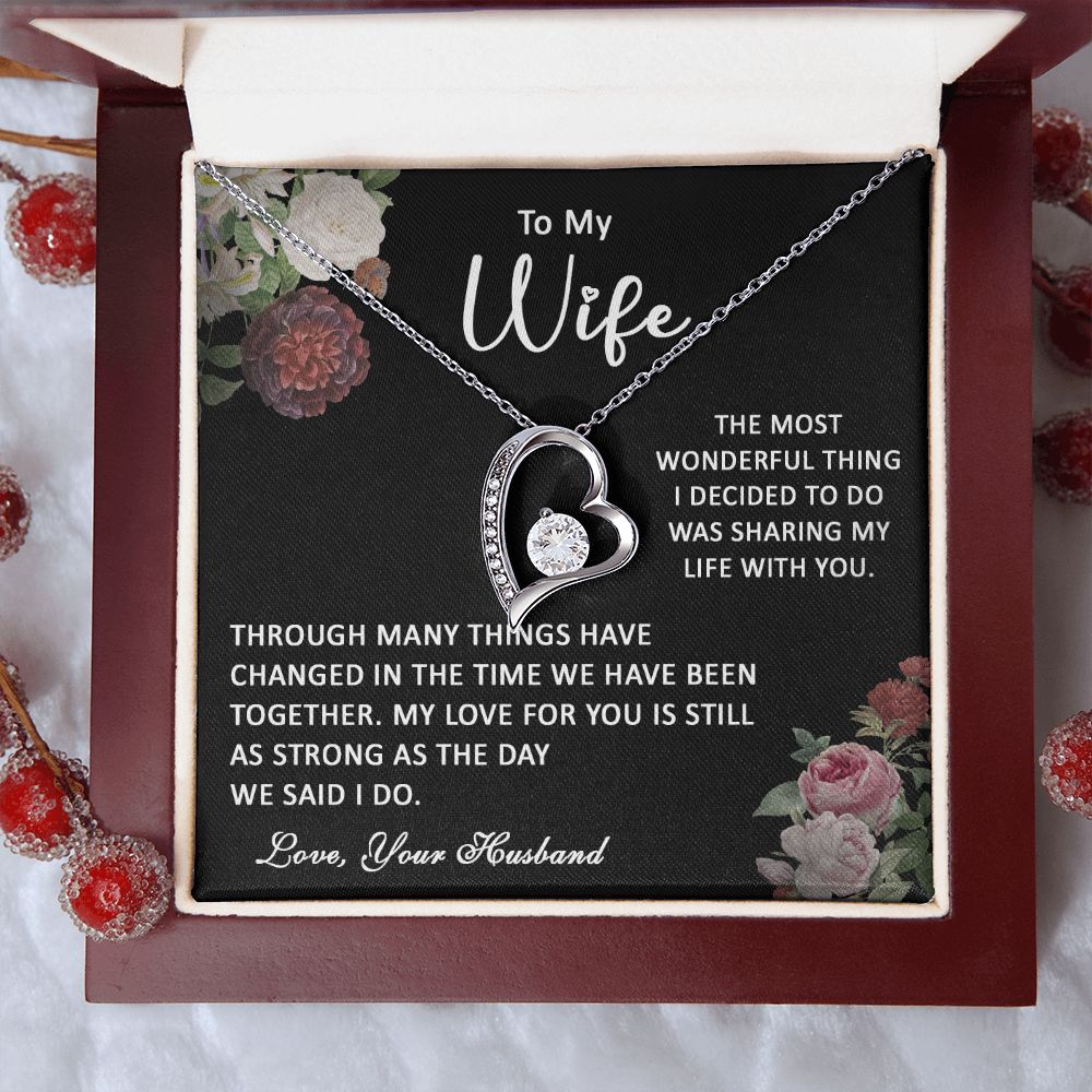 413C To My Wife Necklace, Gift Birthday Necklace From Husband For Wife, Gift Holiday