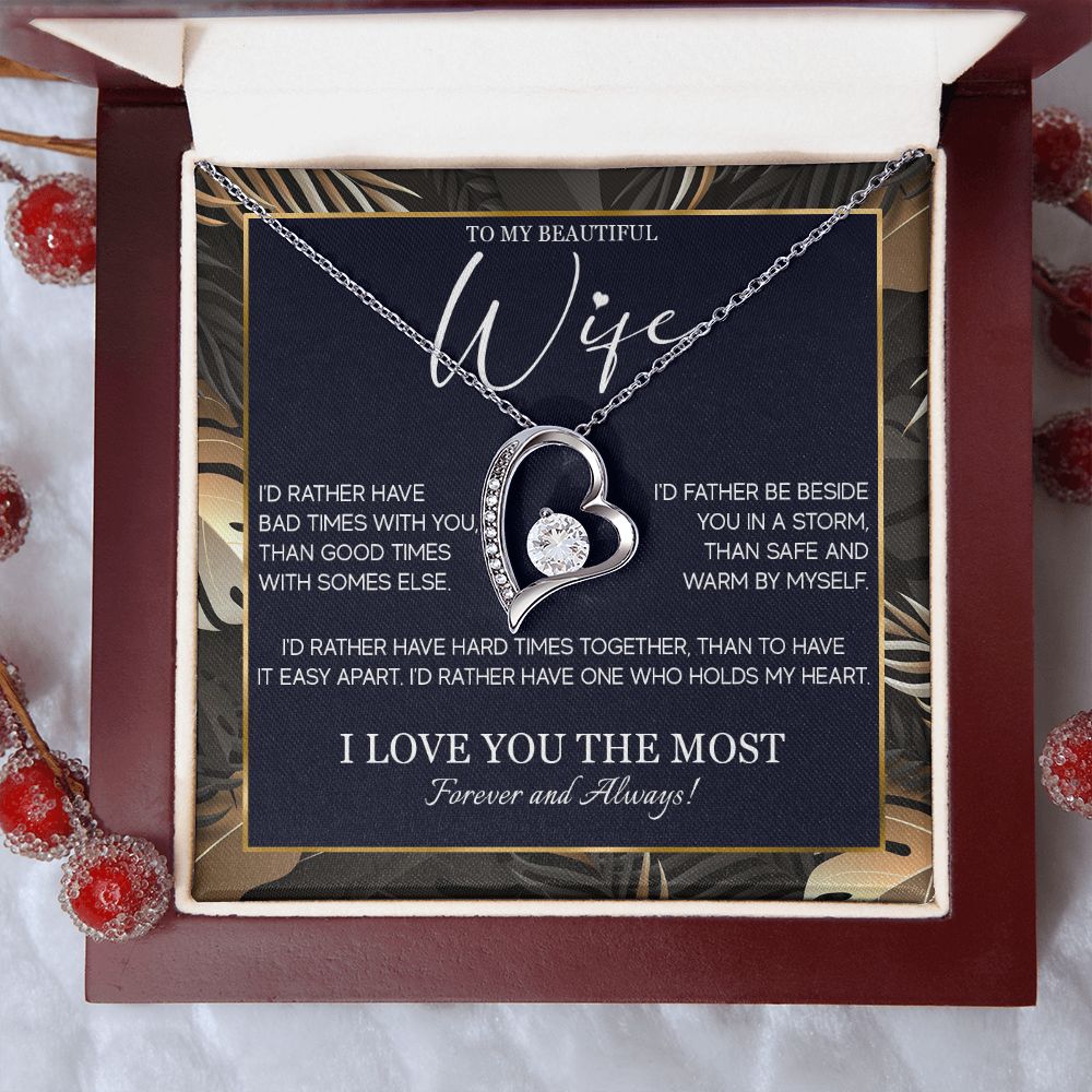 554C Gifts For Wife Romantic, Wife Birthday Gifts, To My Wife Necklace From Husband