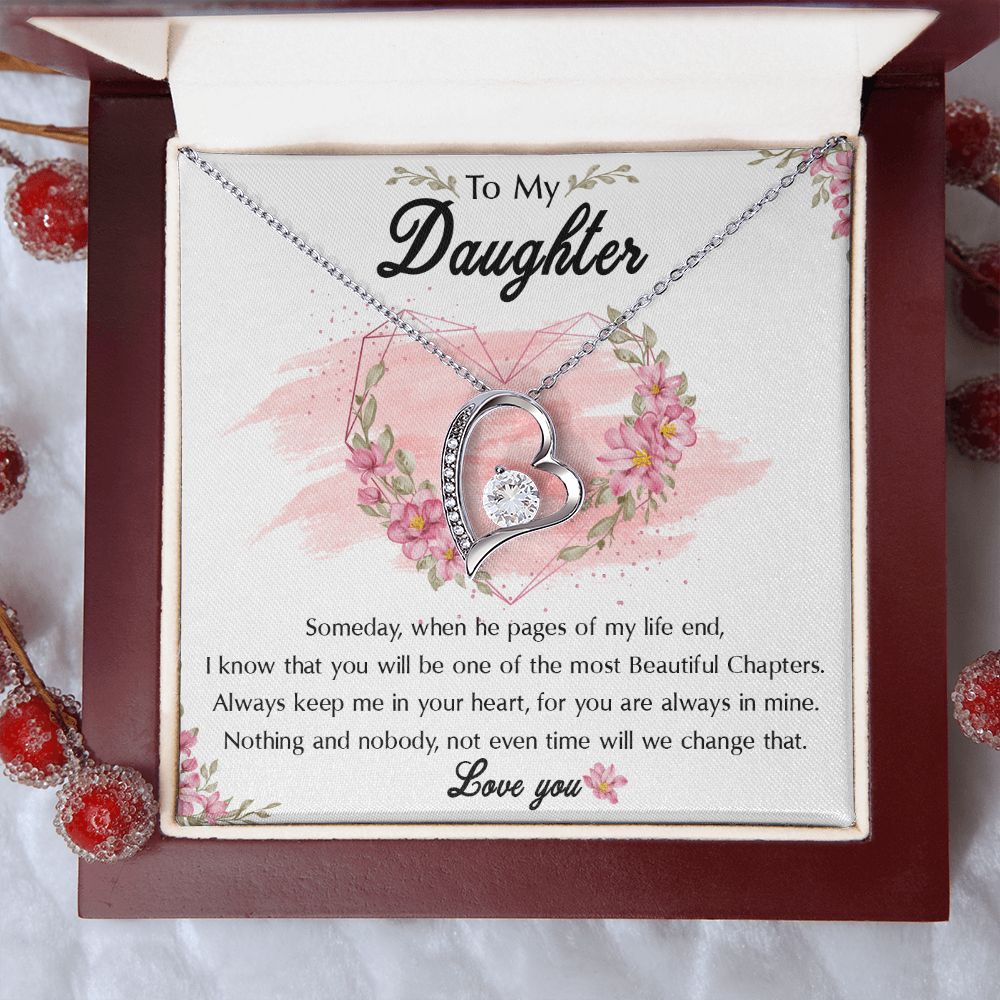 54C To My Daughter Necklace, Birthday Gift For Daughter, Graduation Jewelry