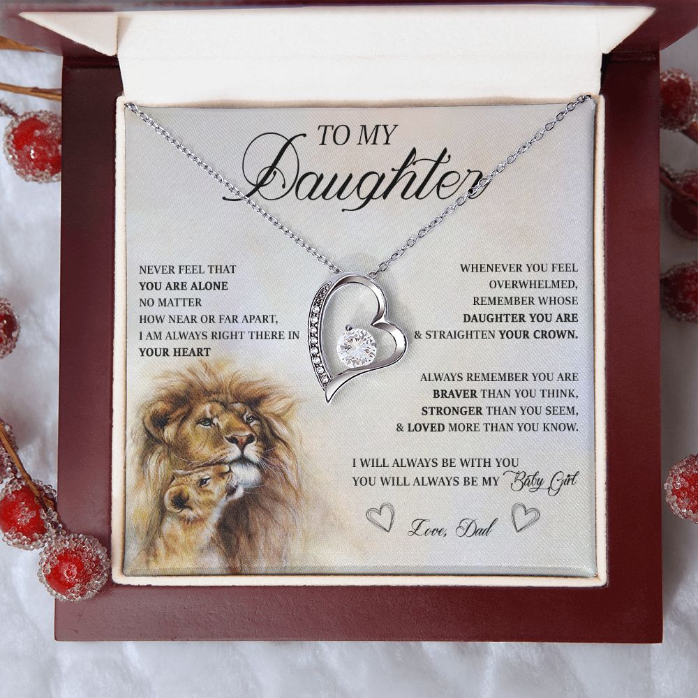 583C Birthday Gifts For Daughter From Dad, Daughter Necklace From Dad, To My Daughter