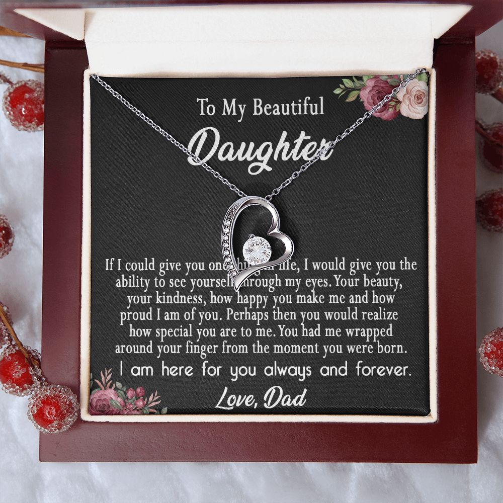 113C To My Daughter Necklace, Daughter Gift From Dad, Mom, Xmas Gift, Birthday Gift