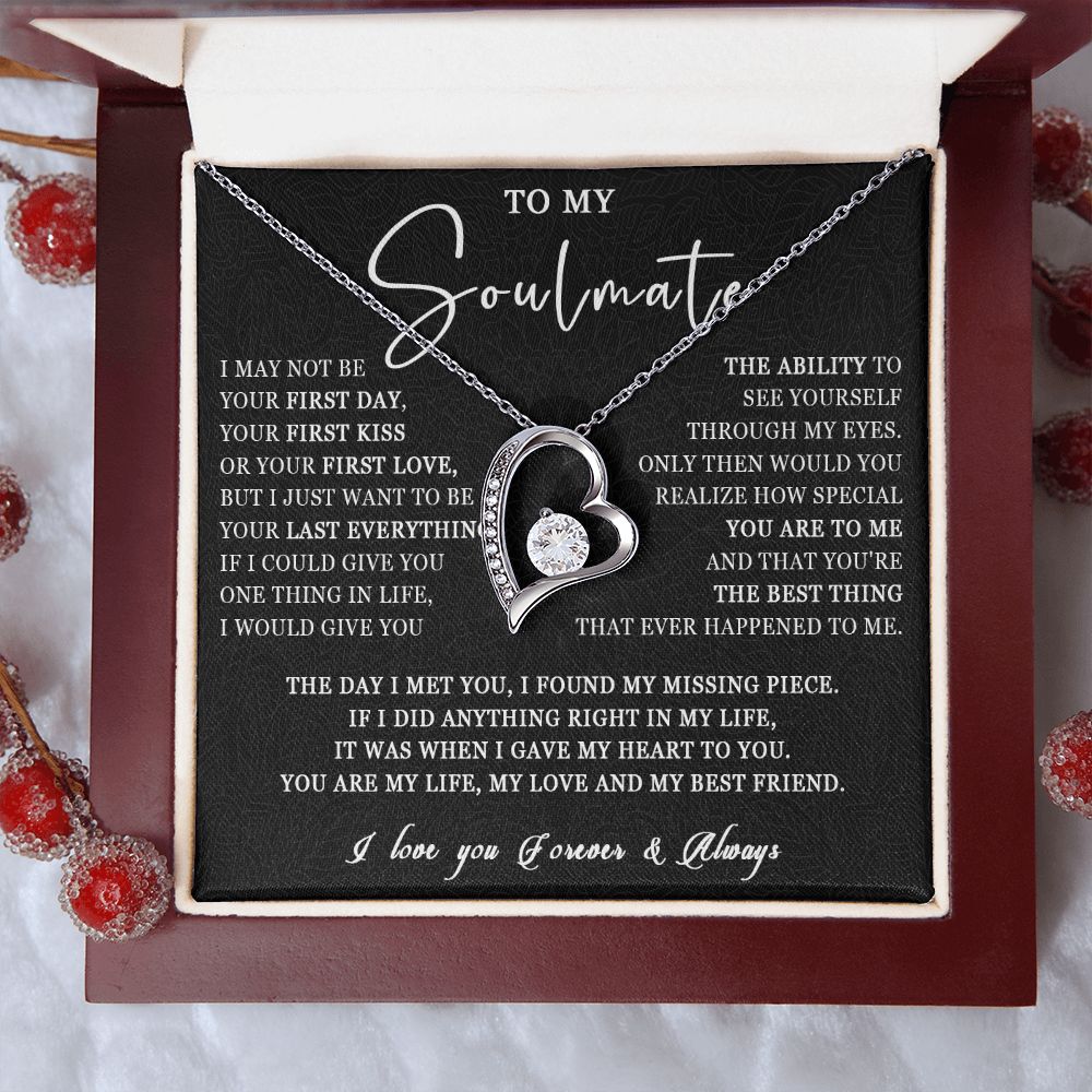 507C Love Gift For Her, To My Soulmate Necklace, Gift For Soulmate, Girlfriend, Wife