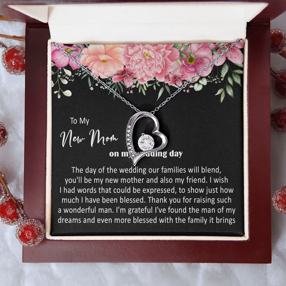 415C To My New Mom On My Wedding Day You'll Be My New Mother Also My Friend Necklace