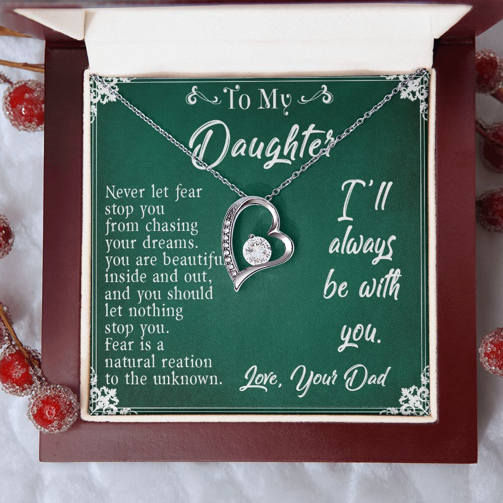 30C To My Daughter Necklace, Daughter Father Necklace, Daughter Gift from Dad