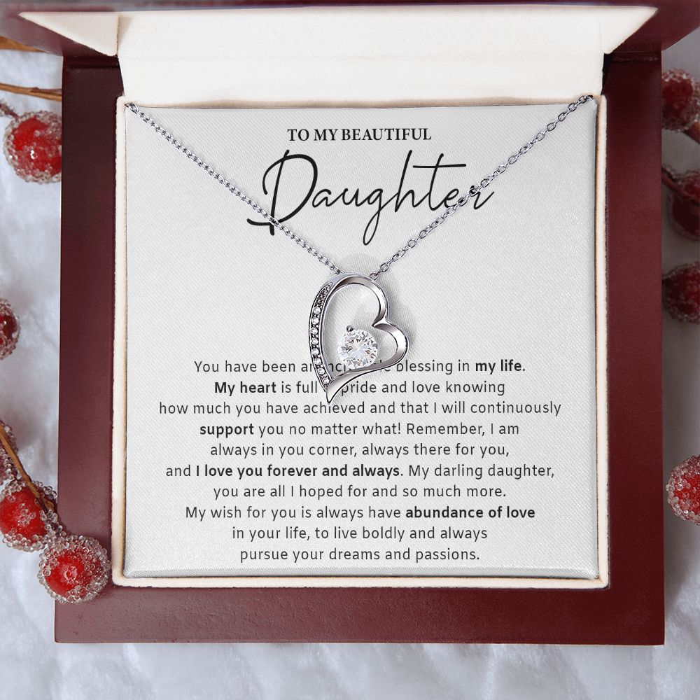 533C Daughter Gift from Mom Dad, Daughter Necklace Gift, Birthday Gift, Xmas Gifts