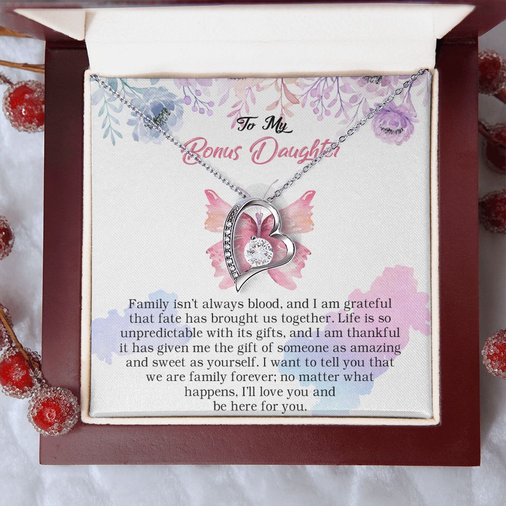 103C To My Bonus Daughter, Bonus Daughter Necklace, Birthday Gift For Stepdaughter