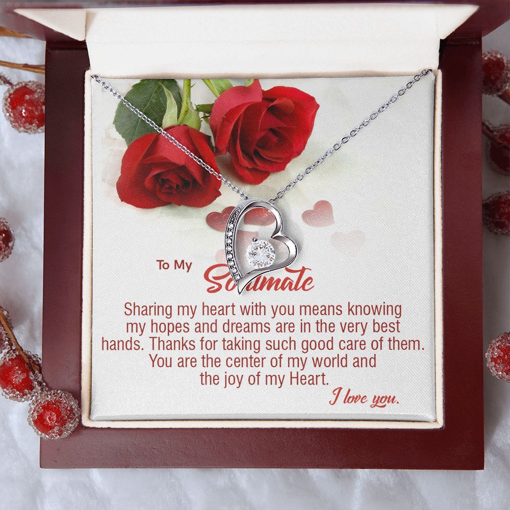 410C To My Soulmate Necklace, Birthday Gifts For Her, Gift For Girlfriend Wife