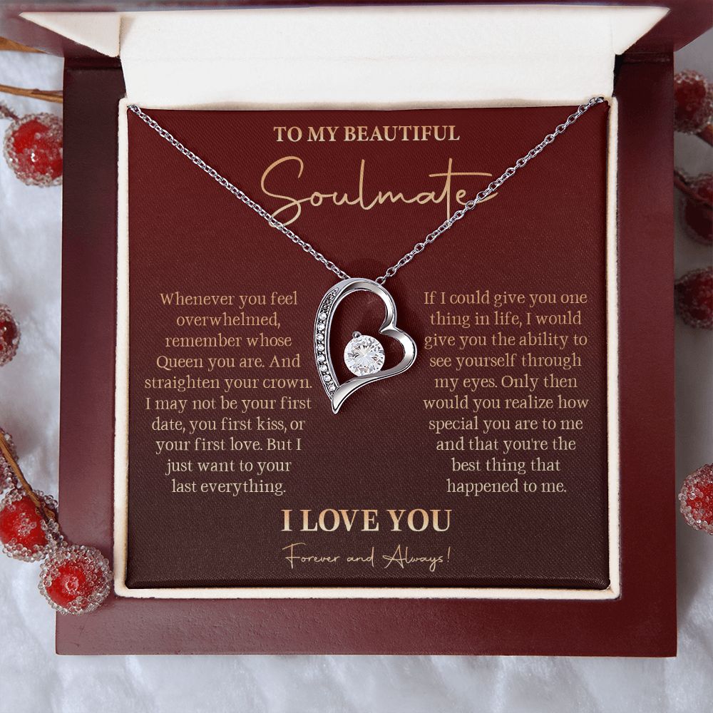 581C To My Soulmate Necklace, Gift For Girlfriend Wife, Birthday Gift, Love Necklace