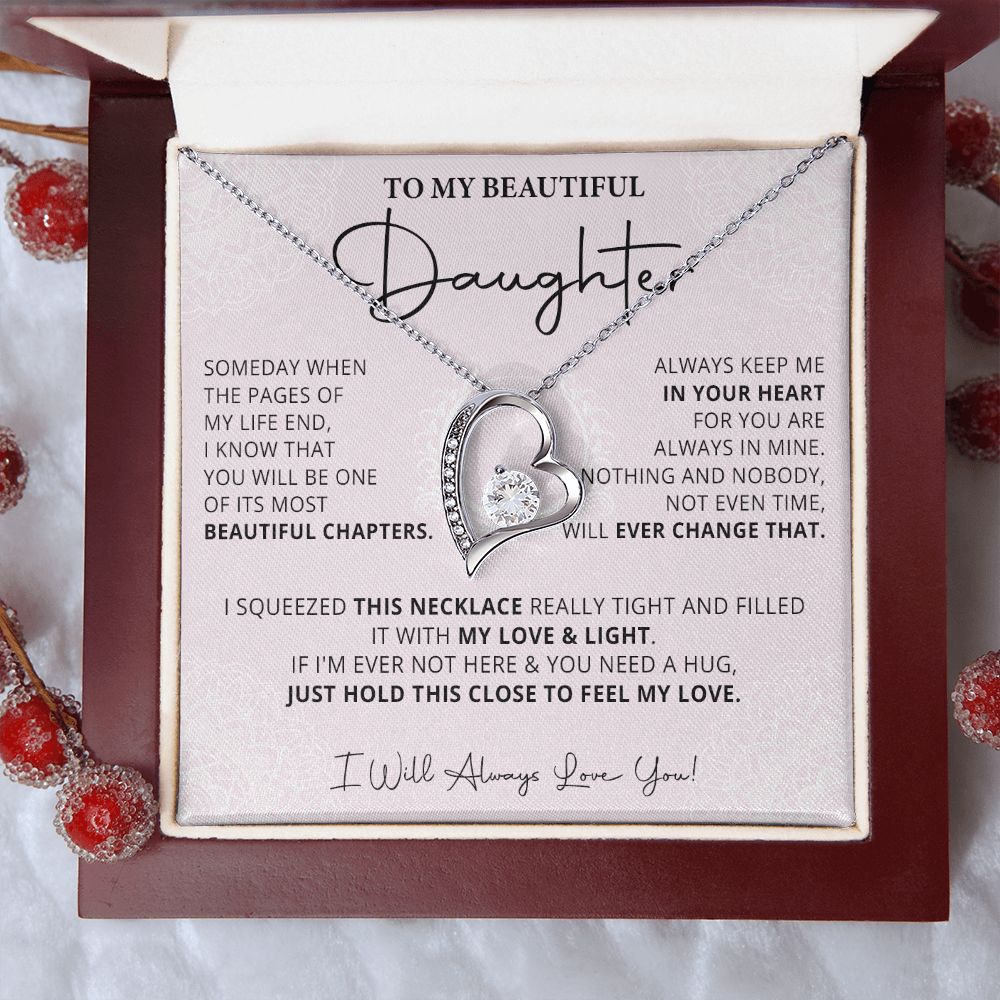 487C Daughter Gift From Mom, Daughter Necklace Gift From Dad, Daughter Birthday Gifts