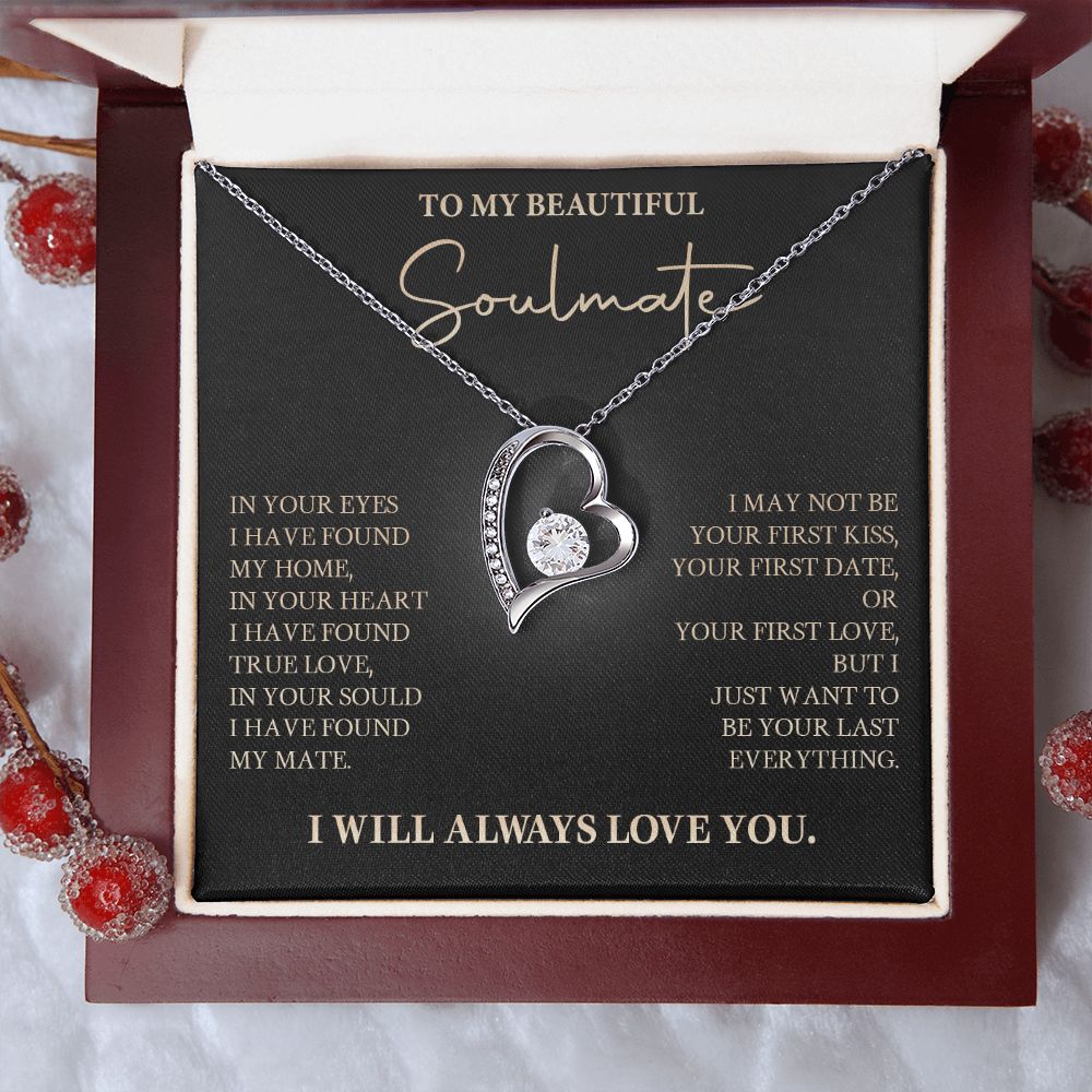 583C To My Soulmate Necklace, Love Gift For Wife Girlfriend, Romantic Love Necklace