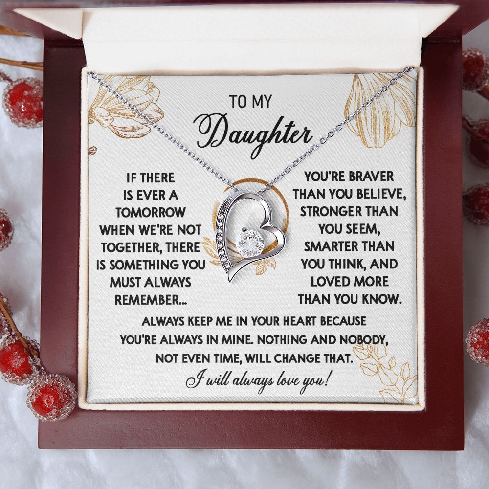 111C To My Daughter Necklace, Daughter Gift From Dad, Mom, Xmas Gift, Birthday Gift