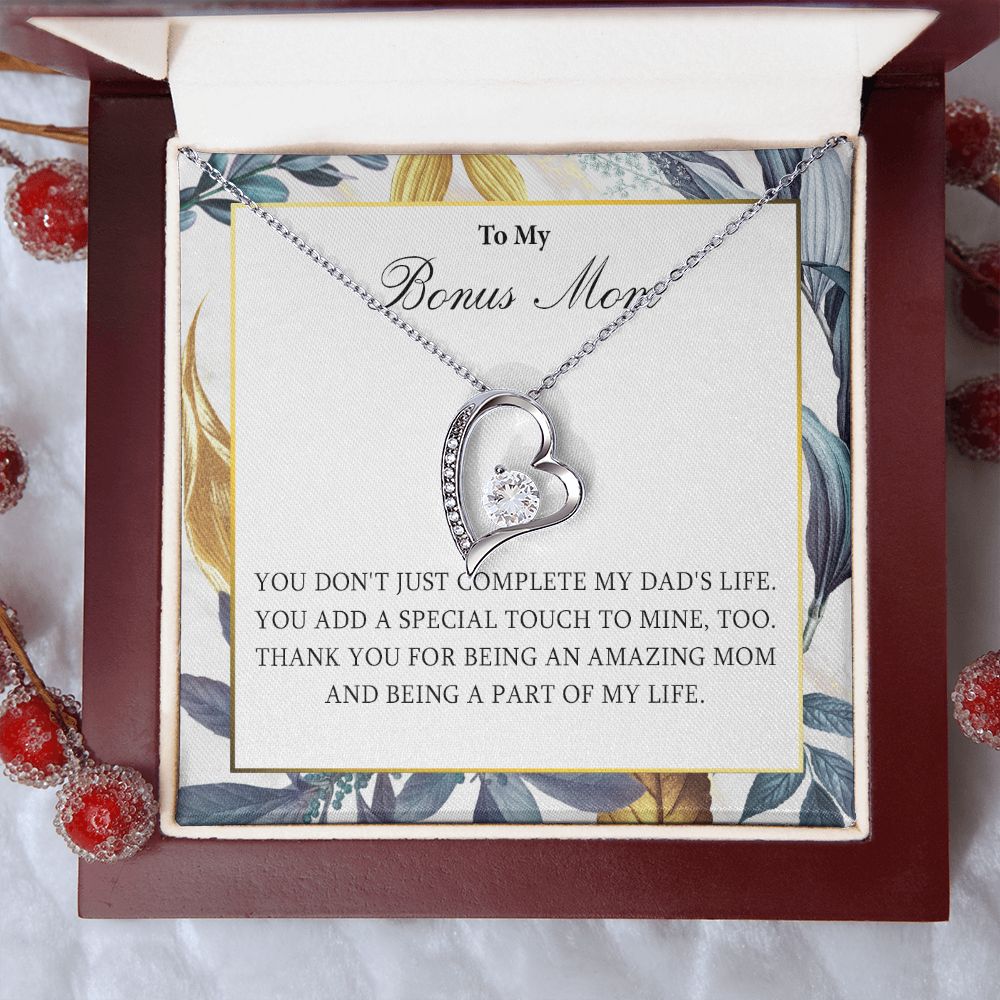 551C Necklace Gift for Bonus Mom, To My Bonus Mom Necklace, Mother Necklace, Birthday