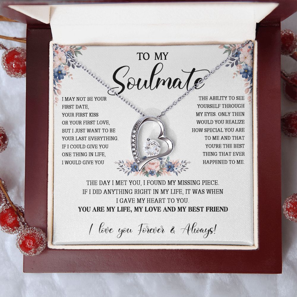 474C To My Soulmate Necklace, Gift For Her, Christmas Gift For Her, Gift For Soulmate