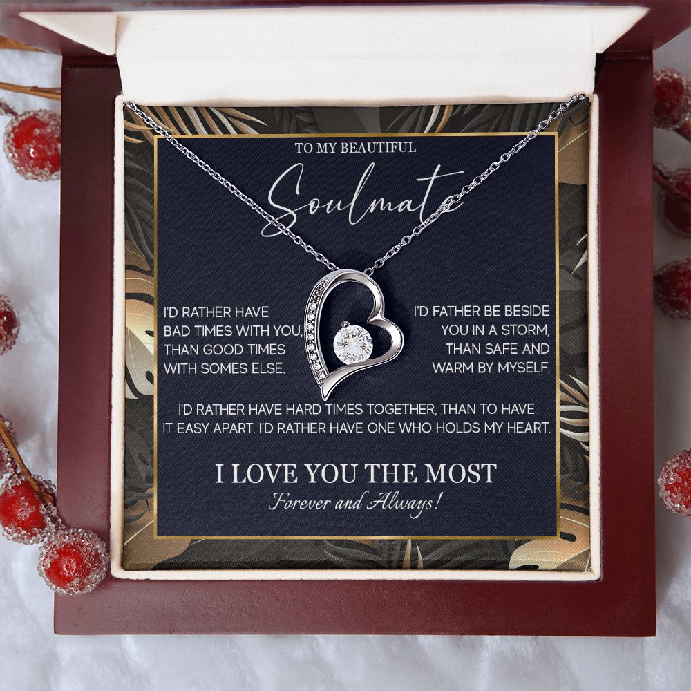553C Soulmate Necklace, To My Soulmate Necklace, Birthday Gifts for Wife, Girlfriend