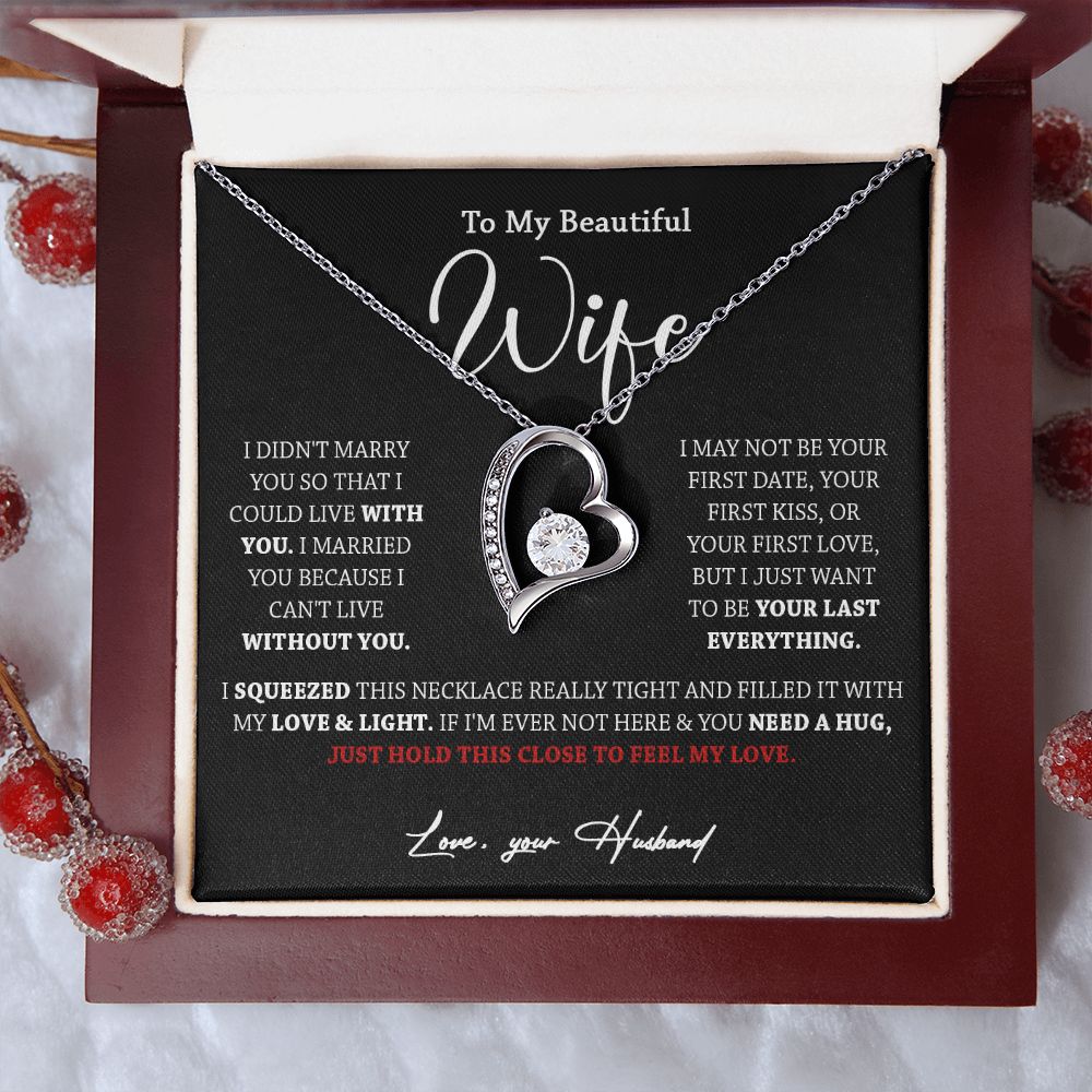 611C To My Wife Necklace, Xmas Gift For Wife Girlfriend From Husband, Valentines Day