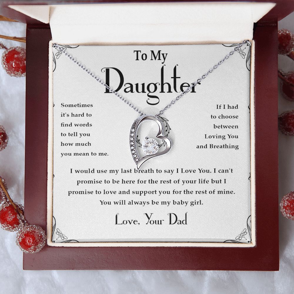 37C Necklace Gift For Daughter, Gift From Dad, Father Daughter Gift, Birthday Gift