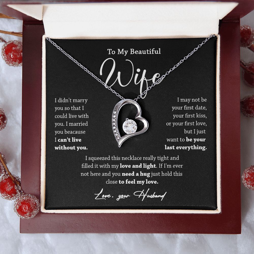 452C To My Wife Necklace, Valentine Gift For Her, Gift For Soulmate, Gift For Her